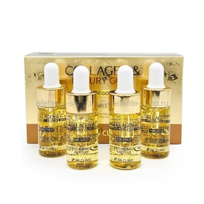 Набор сывороток 3W Clinic Collagen Luxury Gold Anti-Wrinkle Ampoule 4x13ml (51)