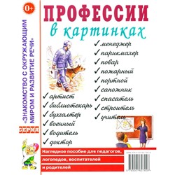 Профессии в картинках. Наглядное пособие для педагогов, логопедов, воспитателей и родителей. Шорыгина Т.А.