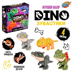 Игровой набор «Dino Зубастики», фигурки динозавров, 4 штуки