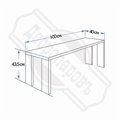 Лавка деревянная из наличника липы "Добропаровъ" для бани и дачи, 100 х 40 х 43.5 см
