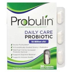 Probulin Пробиотик Daily Care, 10 миллиардов КОЕ, 30 капсул - Probulin