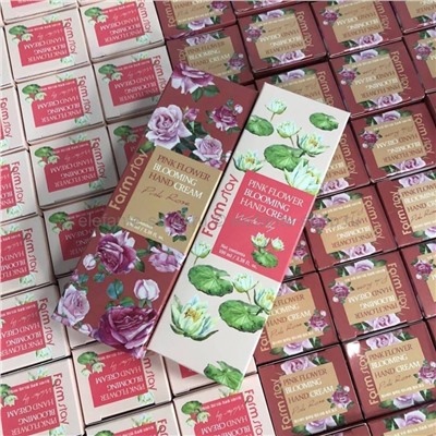 Крем для рук Farmstay Pink Flower Blooming Hand Cream Pink Rose, 100 мл (51)