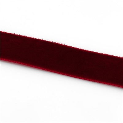 Лента бархатная, 15 мм, 18 ± 1 м, цвет бордовый №43