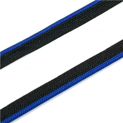 Кант декоративный полоса черный синий 1см МО-494 1 метр