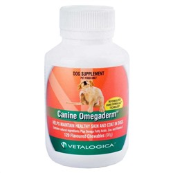 Vetalogica Canine Omegaderm für Hunde - 120 Kauartikel