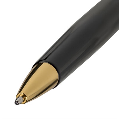 Ручка подарочная шариковая BRAUBERG "Perfect Black", корпус черный, линия письма 0,7 мм, 141416