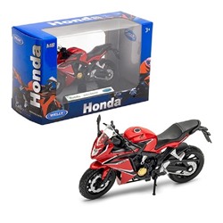 Welly. Мотоцикл 1:18 "Honda CBR 650F", красный арт.12853PW