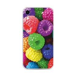 Силиконовый чехол Разноцветная малина на iPhone XR (10R)