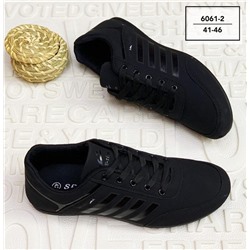 Мужские кроссовки 6061-2 черные