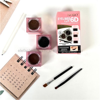 Набор помадок для бровей NOBO 6D Eyeliner Gel 3in1 (106)