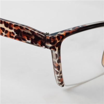 Готовые очки Восток 6636, цвет коричневый, отгиб.дужка, +2,75