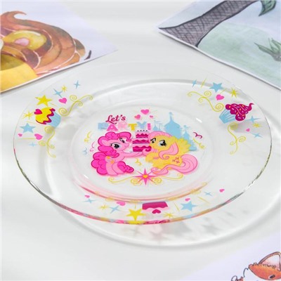 Набор Hasbro My Little Pony, 3 предмета: кружка 250 мл, салатник d=12,8 см, тарелка 19,3 см, в подарочной упаковке