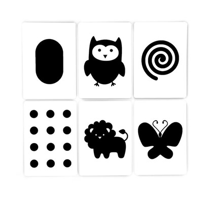 Настольная игра для новорожденных «Черно-белые картинки», 20 карт А5