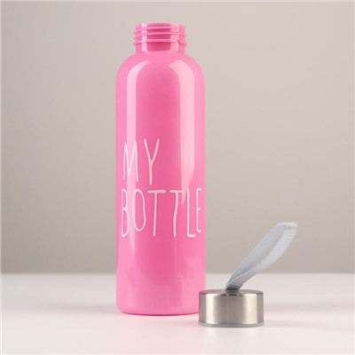 Бутылка для воды, 500 мл, My bottle, 21.5 х 6.5 см, микс