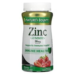 Nature's Bounty Zinc Gummies, Mixed Berry, 30 мг, 70 жевательных конфет