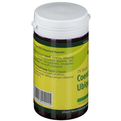 allcura (алькура) Coenzym Q 10 Ubiquinol 100 mg 75 шт