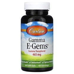 Carlson Gamma E-Gems, 465 мг, 60 мягких таблеток