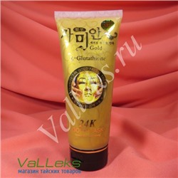Омолаживающая маска-пленка для лица с коллоидным золотом и глутатионом Belov L-Glutathione 24k Gold Mask, 220 мл