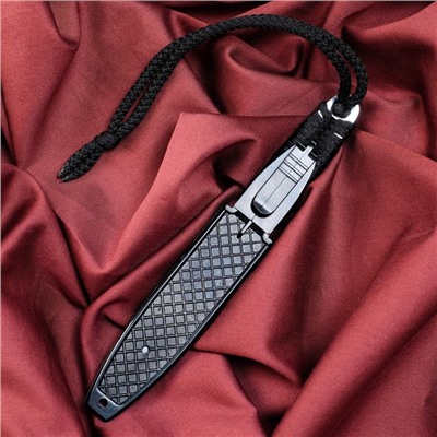 Нож кавказский, туристический "Игла" с чехлом, сталь - AUS-8, рукоять - паракорд, 8.5 см