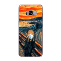 Силиконовый чехол Крик в маске на Samsung Galaxy S8 Plus