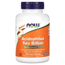 NOW Foods Acidophilus Двух Миллиардов - 250 вегетарианских капсул - NOW Foods