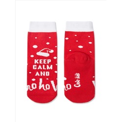 CONTE-KIDS Новогодние носки с махровой стопой «Ho-ho»
