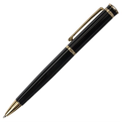 Ручка подарочная шариковая BRAUBERG "Perfect Black", корпус черный, линия письма 0,7 мм, 141416