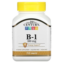 21st Century B-1, 100 mg, 110 Tablets