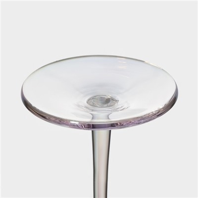 Набор бокалов из стекла для шампанского Magistro «Иллюзия», 180 мл, 5,5×27,5 см, 6 шт, цвет перламутровый