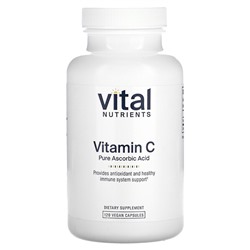 Vital Nutrients Витамин С, 120 веганских капсул