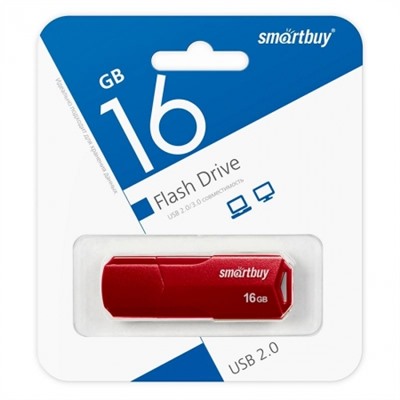 16Gb SmartBuy Clue Burgundy USB2.0 (SB16GBCLU-BG)