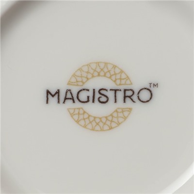 Салатник фарфоровый Magistro La Perle, 600 мл, d=15 см, цвет белый