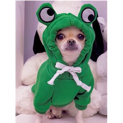 1 Stück Hoodie mit Stilvoll Grün Haustier Frosch für Sports