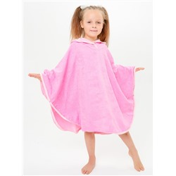 Розовый халат (пончо) для девочки (2192)