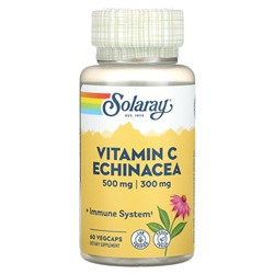 Solaray Витамин С, эхинацея, 60 растительных капсул