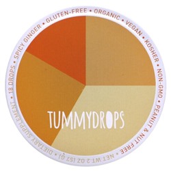 Tummydrops Пряный имбирь, 18 капель, 2 унции (57 г)