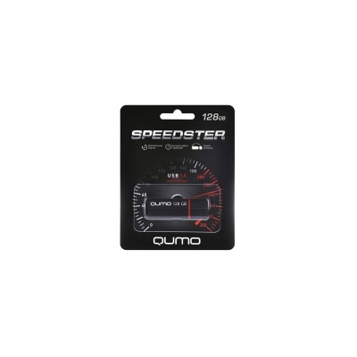 128Gb QUMO Speedster Black USB 3.0 (QM128GUD3-SP-black)