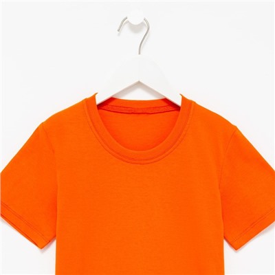 Футболка детская, цвет оранжевый, рост 152 см
