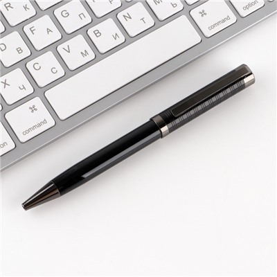 Ручка рифленая цвет черный,металл, 0,1 мм