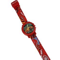 Детские часы, красные, с крышкой, Ч13459, арт.126.142