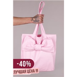 Эко сумка-шоппер из саржи "Барби" розовая