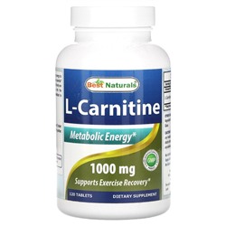 Best Naturals L-Карнитин - 1000 мг - 120 таблеток - Best Naturals