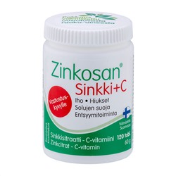 Минералы для тела Zinkosan Sinkki+C vit. 120tabs/60g