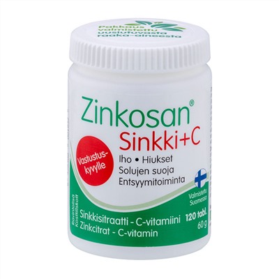 Минералы для тела Zinkosan Sinkki+C vit. 120tabs/60g