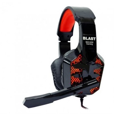 Гарнитура Blast BAH-630, игровая, черный/красный