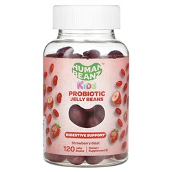 Human Beanz Kids, Желейные бобы с пробиотиками, Strawberry Blast, 120 жевательных конфет