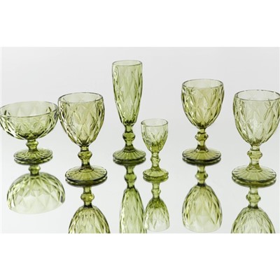 Бокал из стекла для шампанского Magistro «Круиз», 160 мл, 7×20 см, цвет зелёный