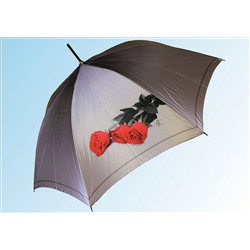 Зонт ТС024 розы на сером