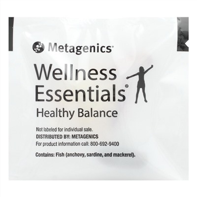 Metagenics Wellness Essentials, Healthy Balance, 30 пакетов