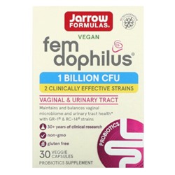 Jarrow Formulas Fem Dophilus - 1 миллиард КОЕ - 30 растительных капсул - Jarrow Formulas